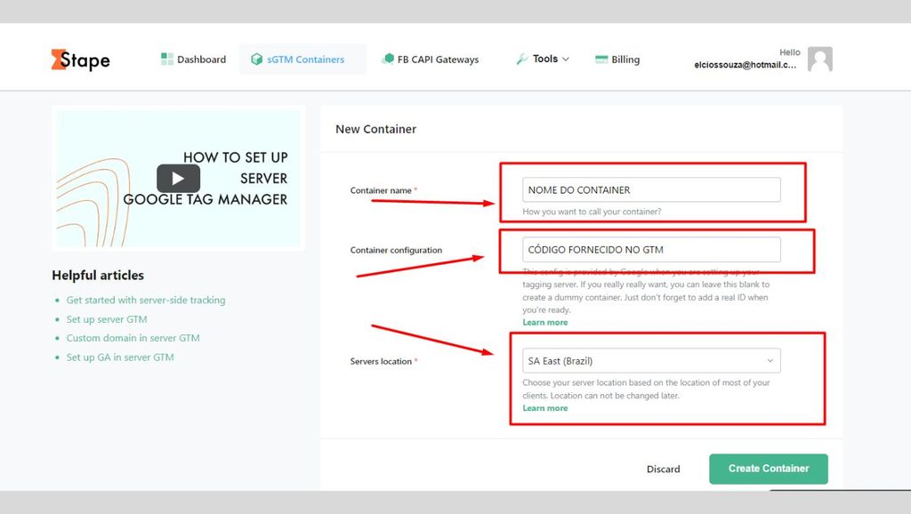 Ilustração do artigo: Como Configurar o Servidor Stape Via Google Tag Manager em 2026