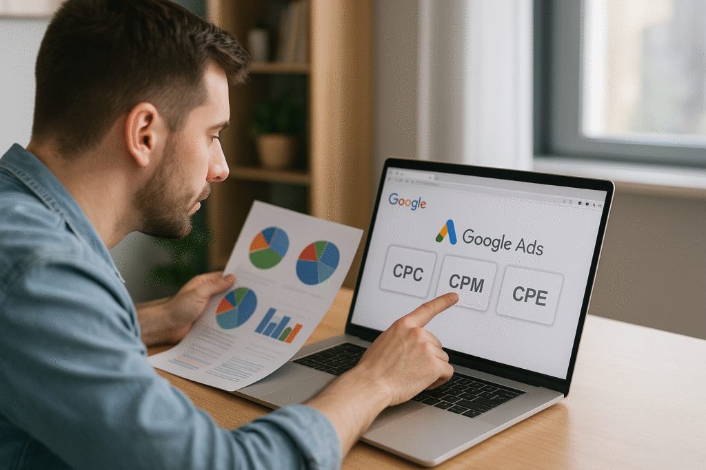 Modelos de cobrança como CPC, CPM e CPA são essenciais para entender os custos no Google Ads.
