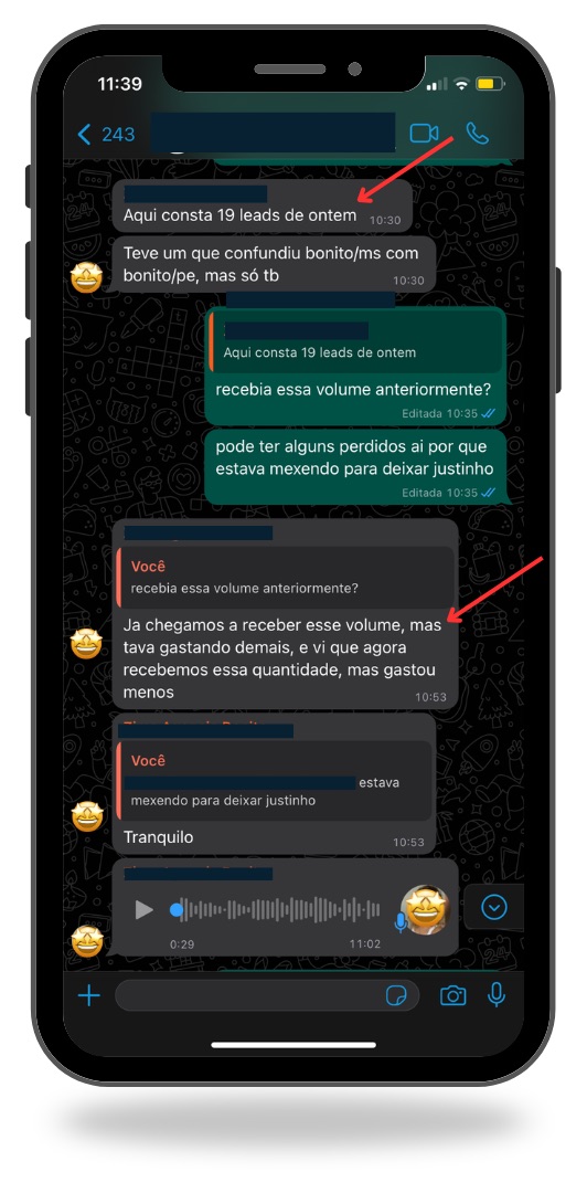 Print de conversa no WhatsApp com cliente confirmando fechamento de contrato